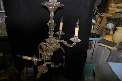 Antique on Antique Glass Repair Crystal Chandelier