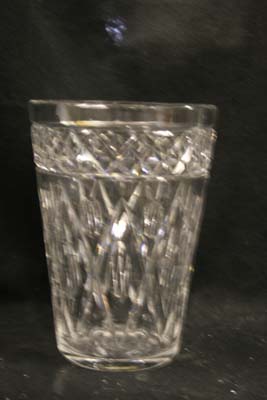 crystal vase  repaired
