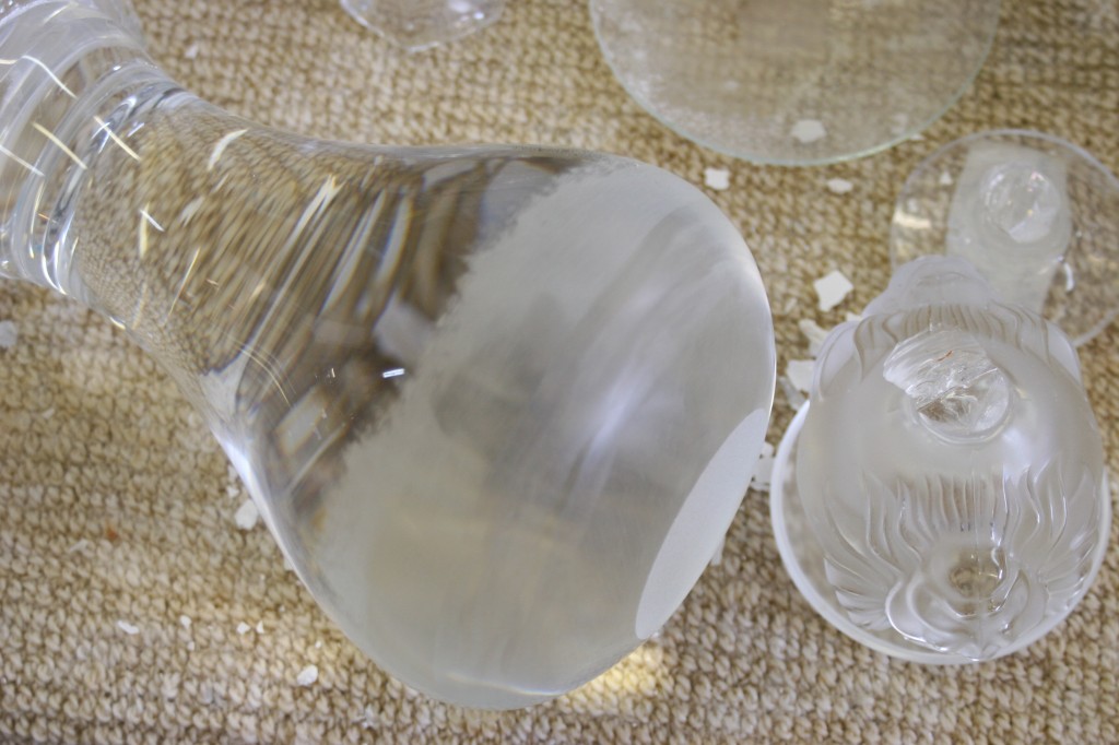 broken crystal repair Bruening Glass Works