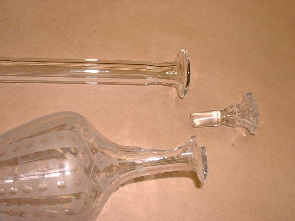 Crystal Decanter Repair Glass Fit Stopper