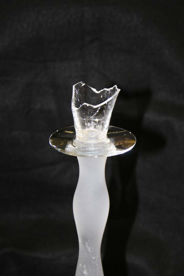 Crystal Repair  Orrefors Crystal Candlestick