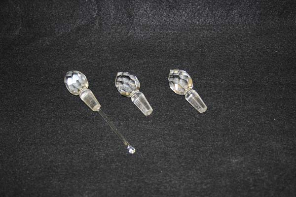 Antique Crystal Stoppers Missing Daubers