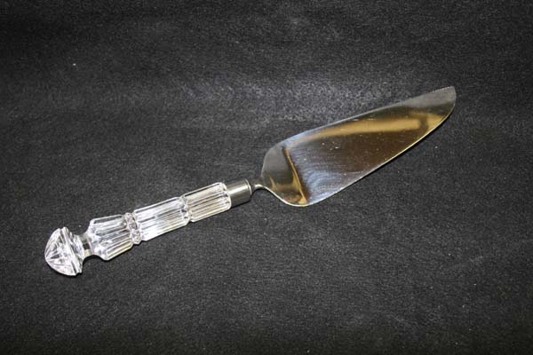 Cut Crystal Cake Knife Repaired