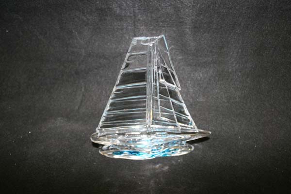 Crystal Repair Chipped Sail Boat