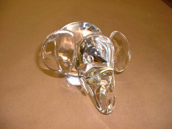 Steuben Crystal Figurine With New Ears