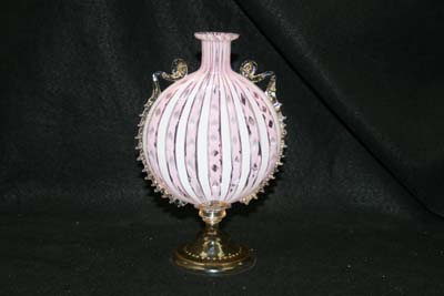 Venetian Glass Decanter New Foot