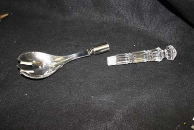 waterford crystal spoon with broken handel