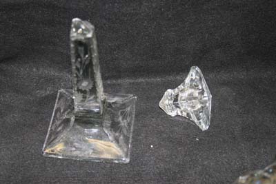 Antique Heisey Crystal Candlestick  