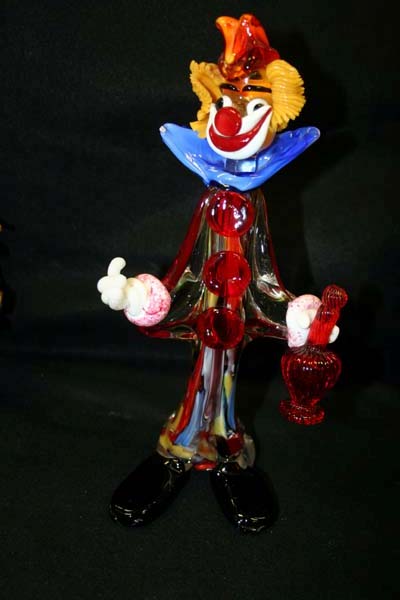 Glass restoration complete on the Venitian Glass Clown