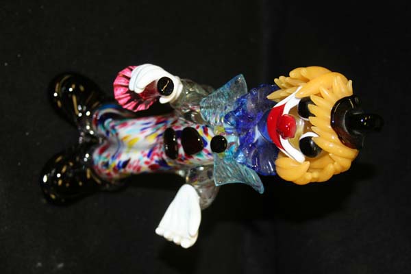 Antique Glass clown repaired
