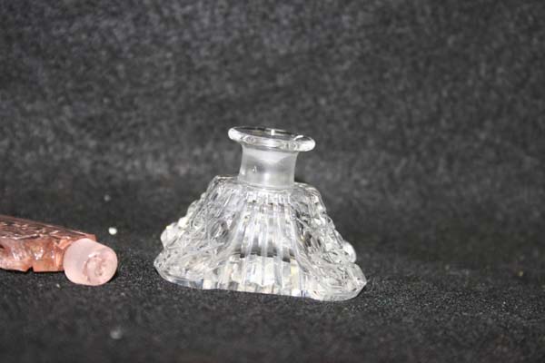 Repaired perfume bottle with new neck