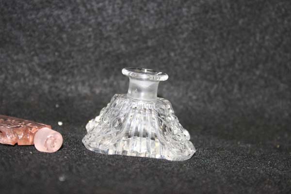 Repaired perfume bottle with new neck