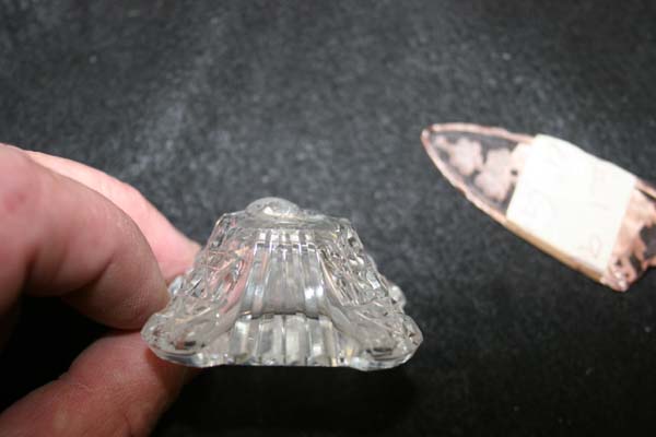 Broken  Glass Perfume Bottle missing neck