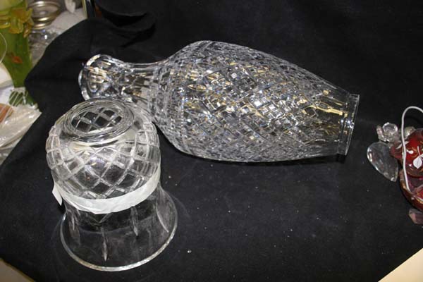 Broken Waterford Crystal Lamp