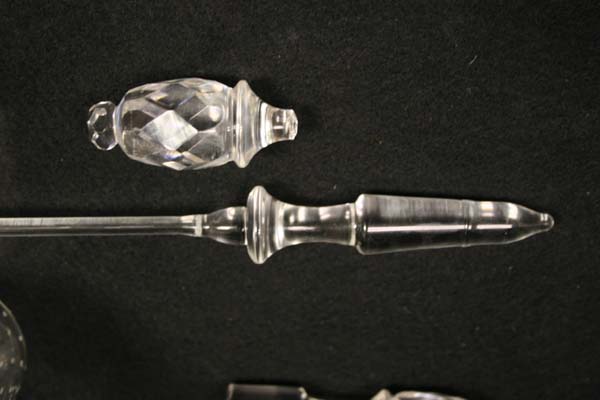 crystal repair antique glass stopper new bottom