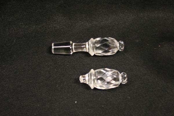 crystal repair  antique glass stopper 