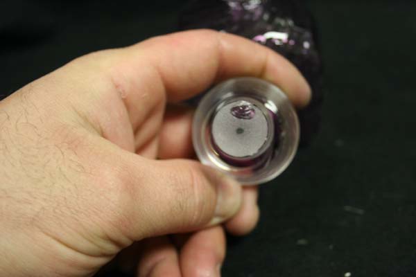 Repair crystal stopper for steuben bottle