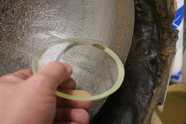 Hand beveling glass