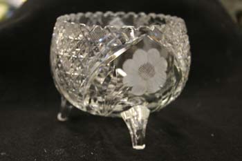 Antique crystal bowl polish out scratches 