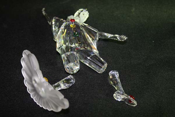 lead crystal figurine repair