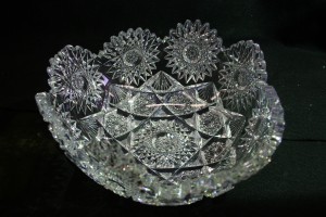 Repaired crystal bowl