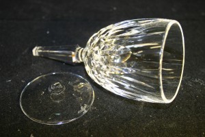 Waterford Glass with broken stem