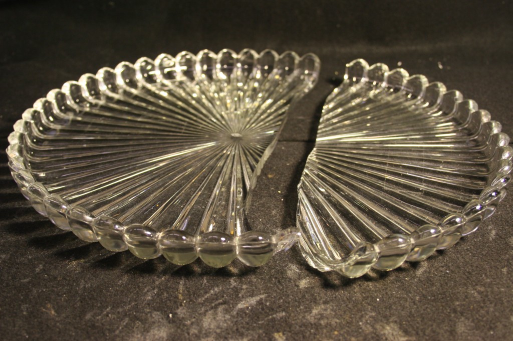 antique glass repair broken crystal plate Bruening Glass Works