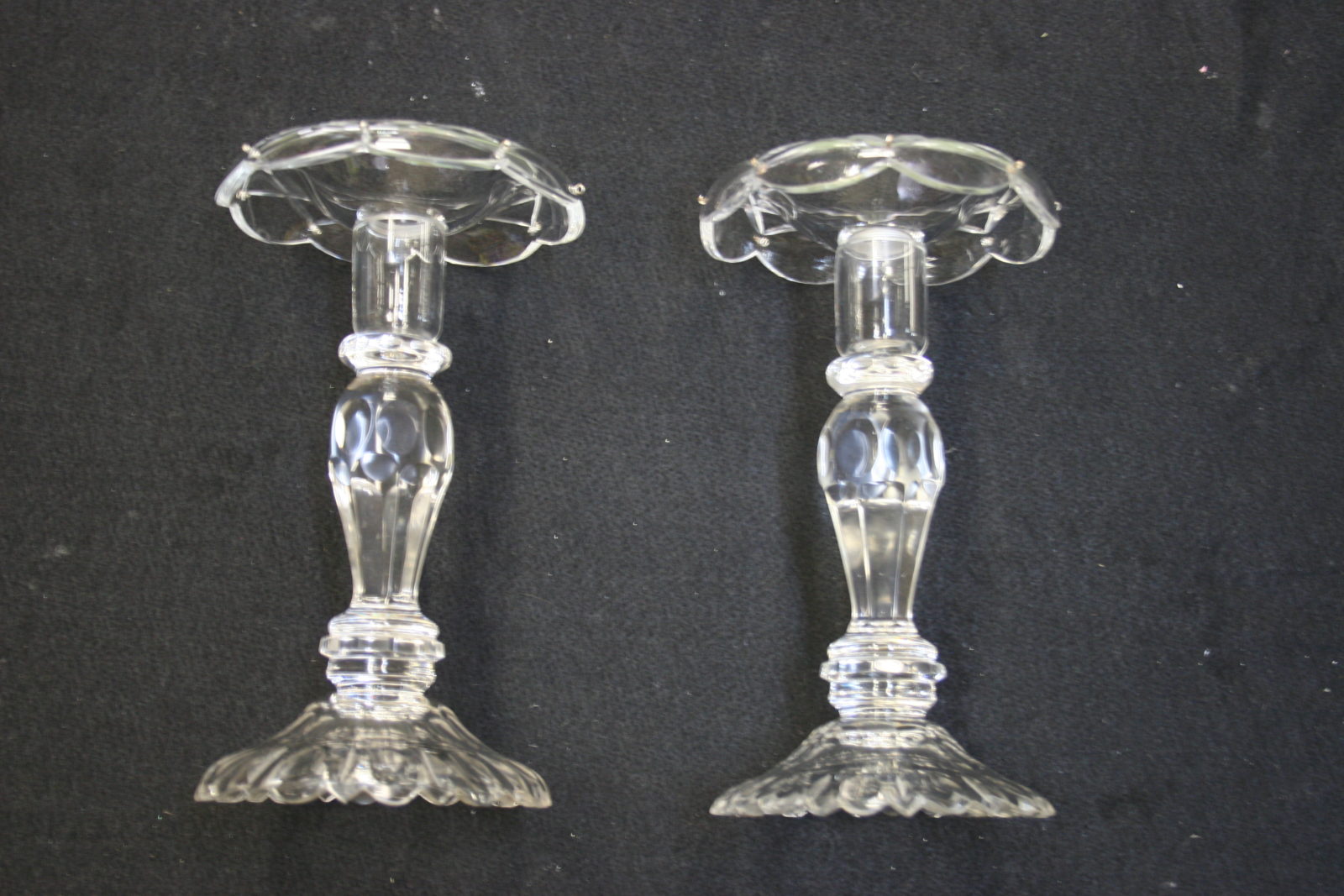 Broken Antique Glass Candlestick Repair Bruening Glass Works