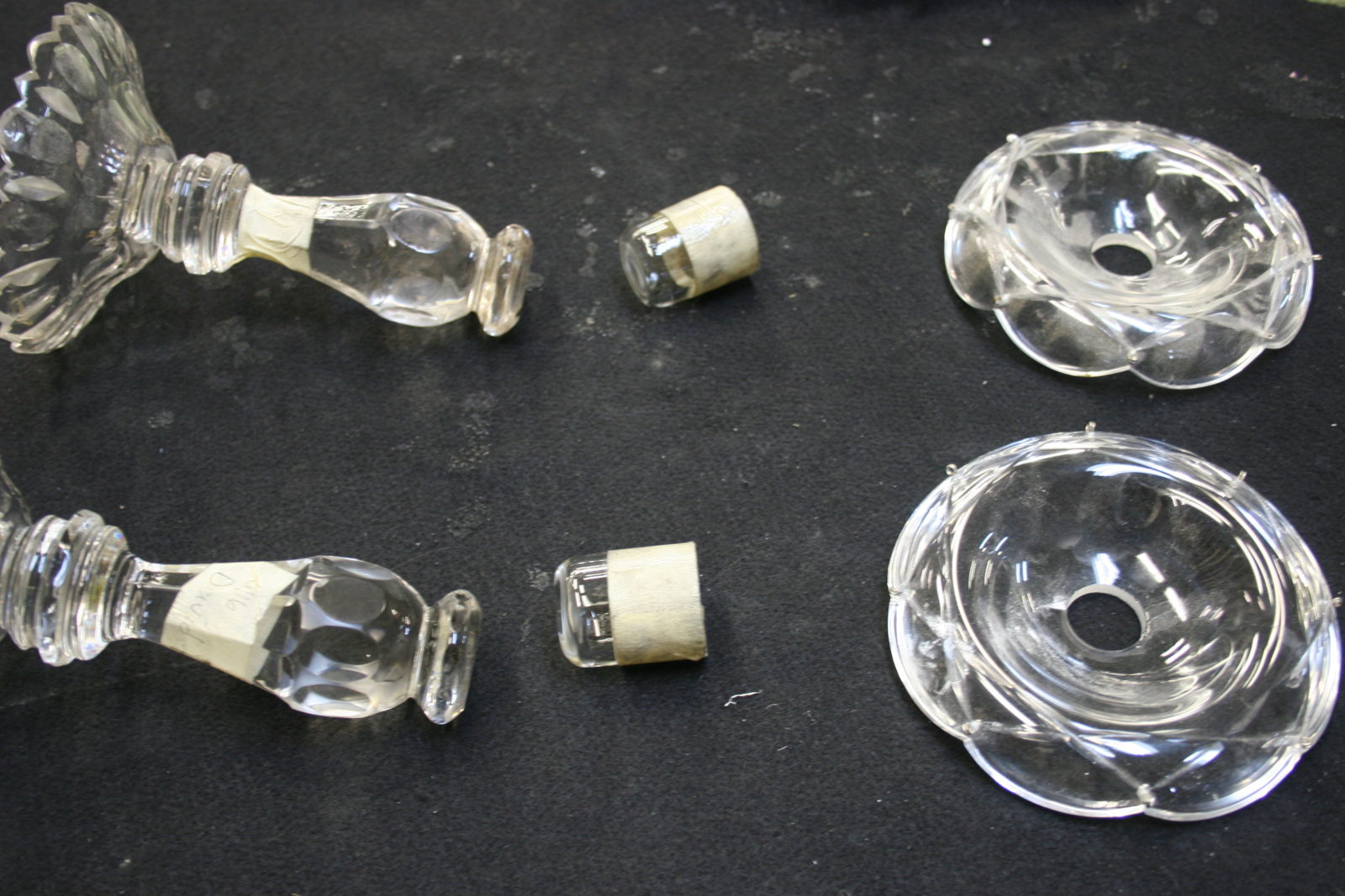 Crystal Candlestick repair Project Repair Gallery Bruening Glass Works