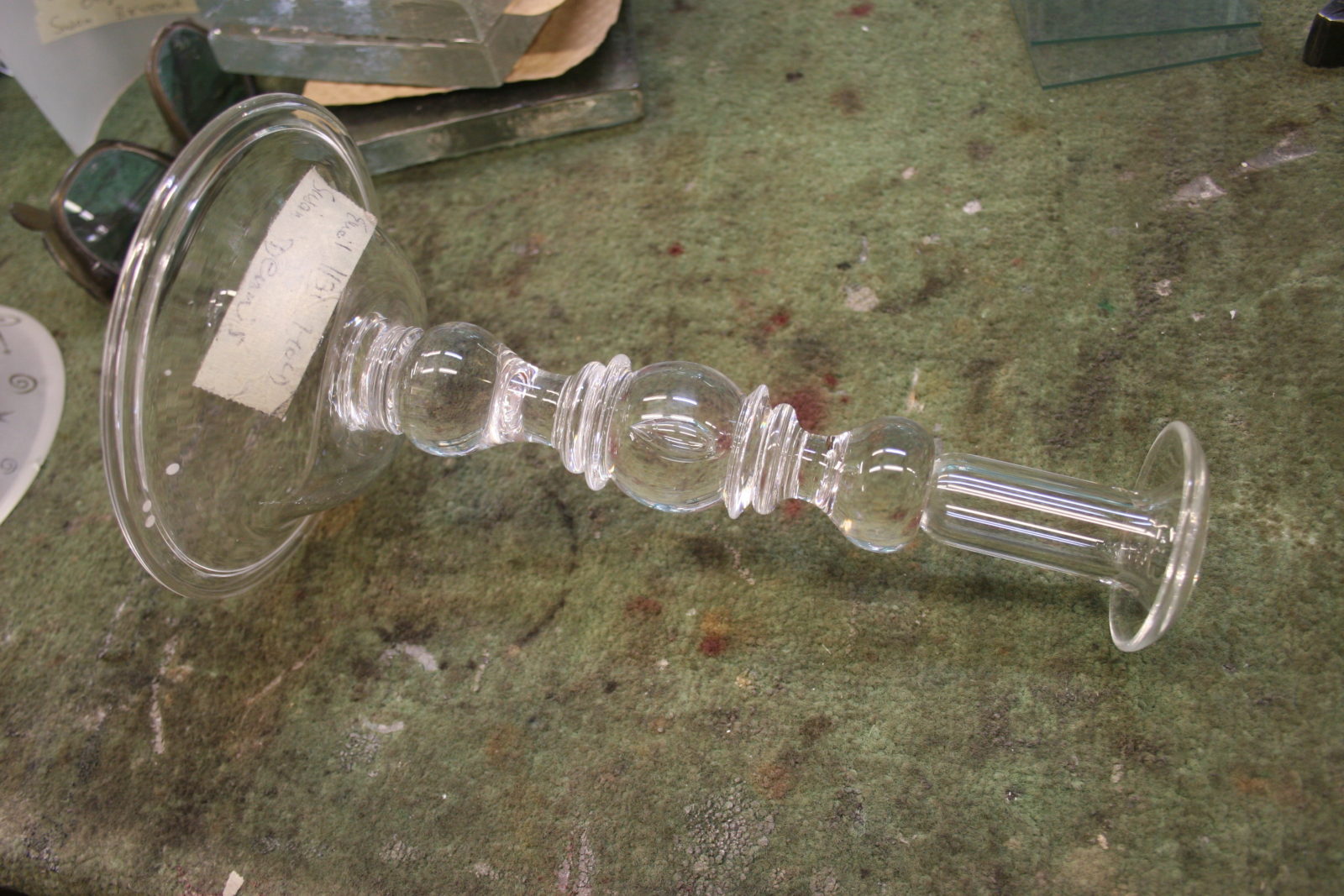 Crystal Candlestick repair Project Repair Gallery Bruening Glass Works