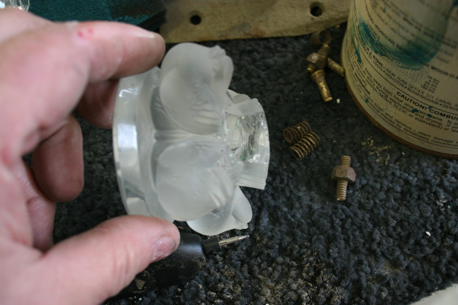 Glass Figurine Repair Project Repair Gallery Bruening Glass Works