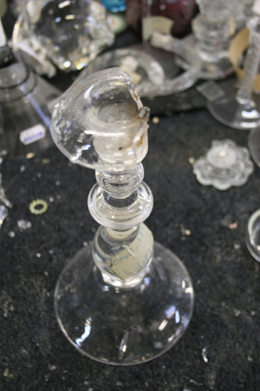 Crystal Candlestick repair Project Repair Gallery Bruening Glass Works
