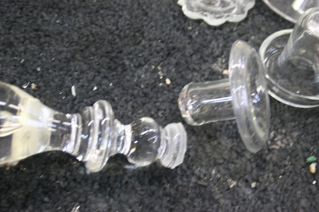 Crystal Candlestick repair Project Repair Gallery Bruening Glass Works