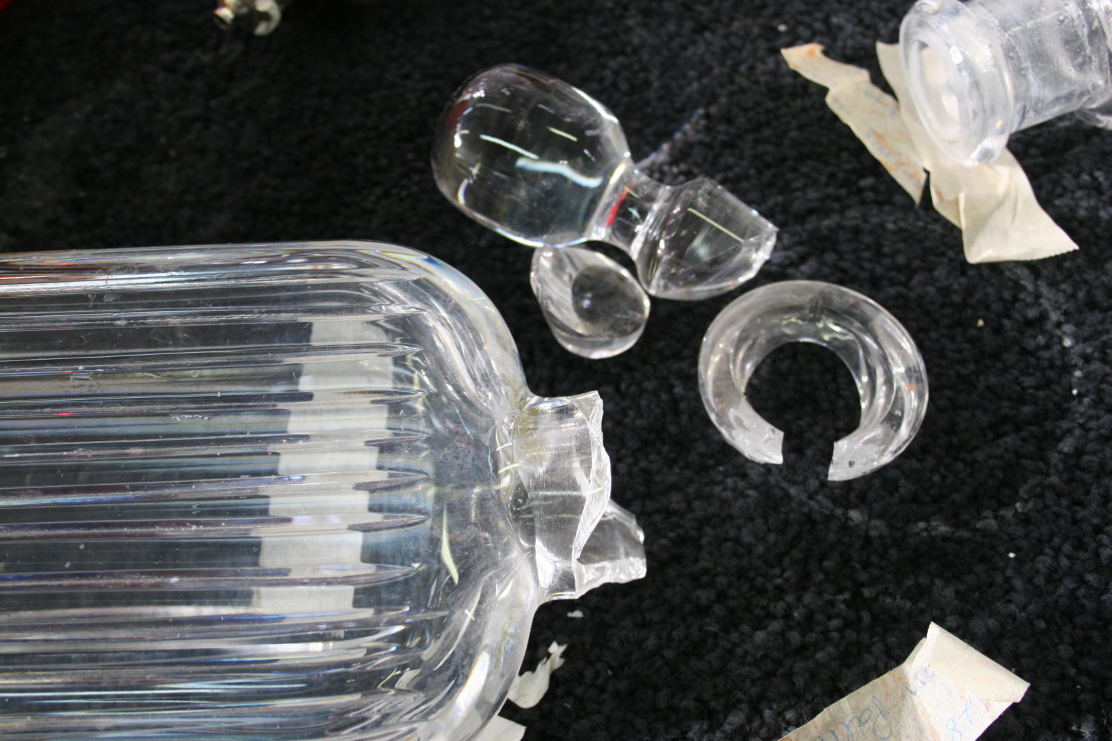 Broken Decanter Repair Project Repair Gallery Bruening Glass Works