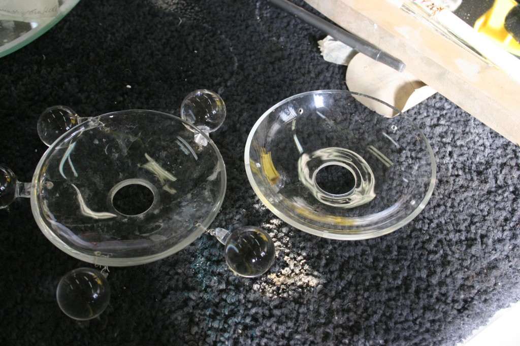 Crystal Repair chandelier repair glass bobeche Bruening Glass Works