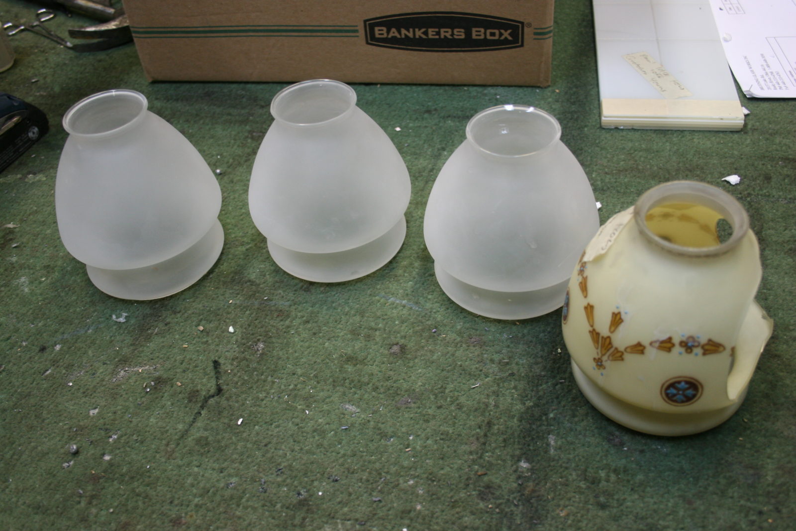 replacement globes for antique light Bruening Glass Works