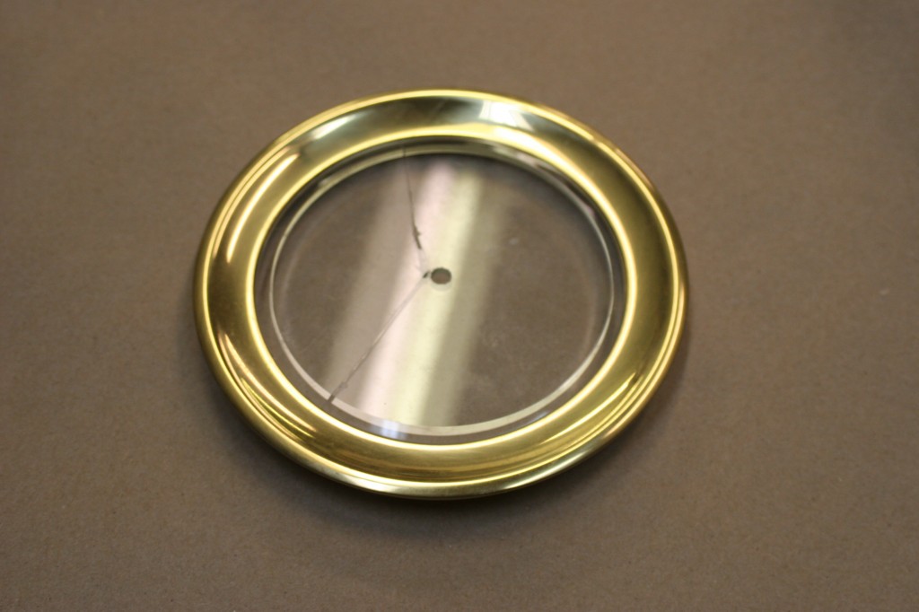 Custom Beveled Replacement Glass for Antique Barometer Bruening Glass