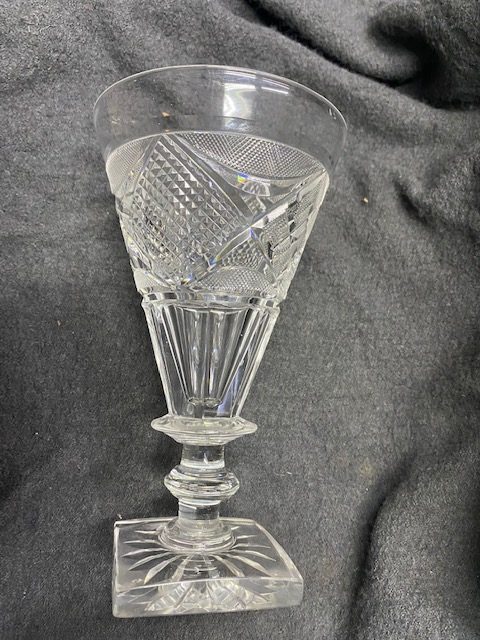 Glen Plaid Black Martini Glass