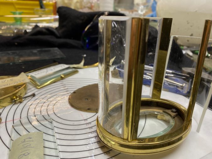 Beveled Glass for Clock Project Repair Gallery Bruening Glass Works