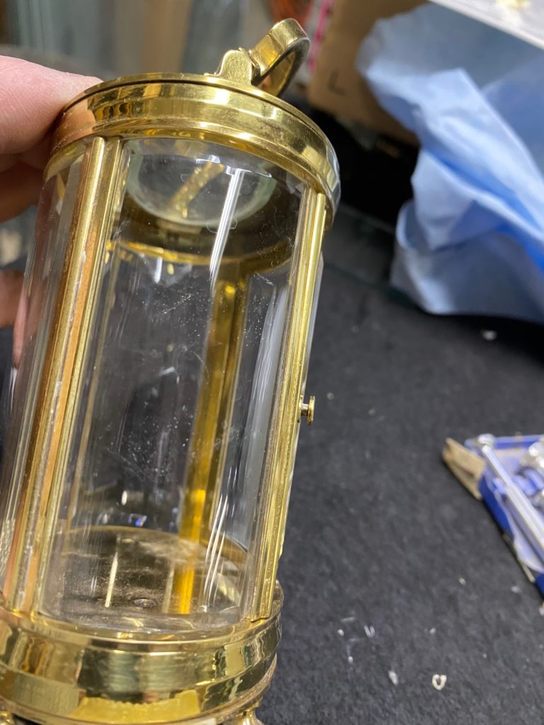 Beveled Glass for Clock Project Repair Gallery Bruening Glass Works