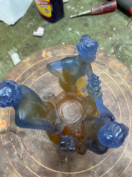 Chipped Glass Repair Project Repair Gallery Bruening Glass Works