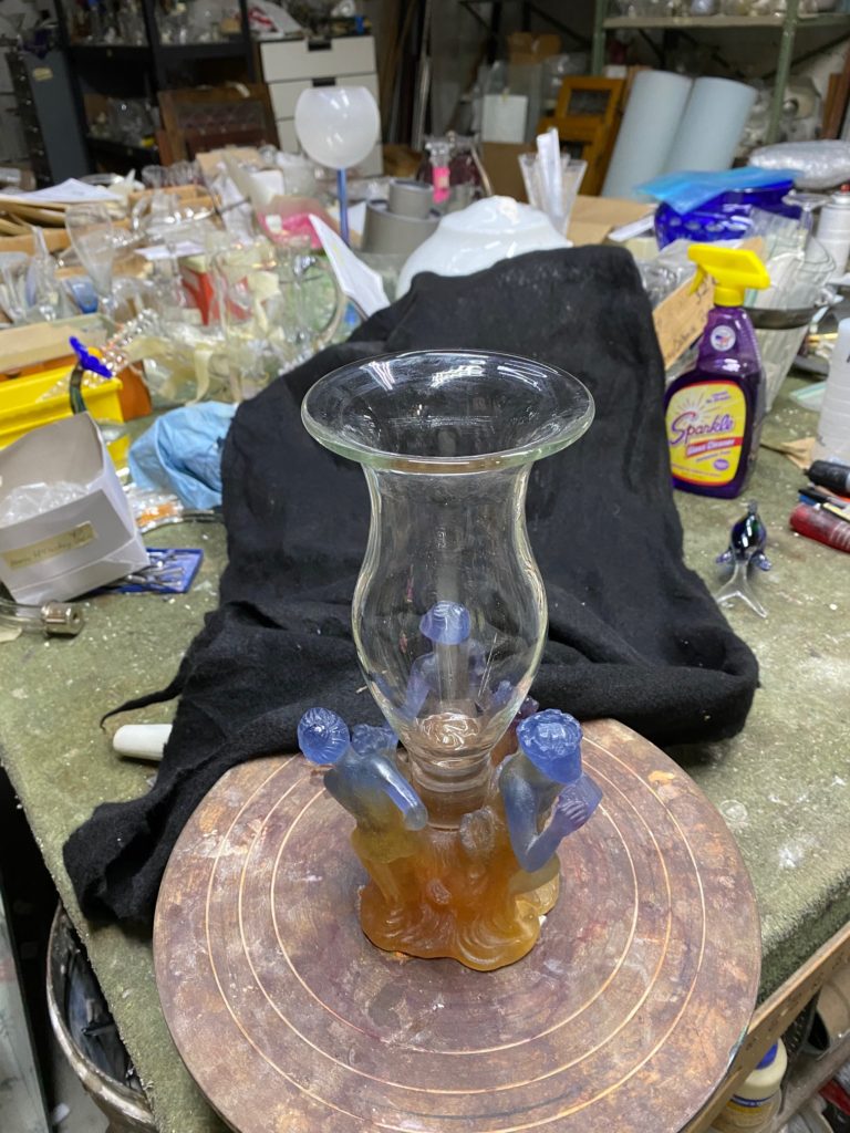 Broken Crystal Repair Project Repair Gallery Bruening Glass Works